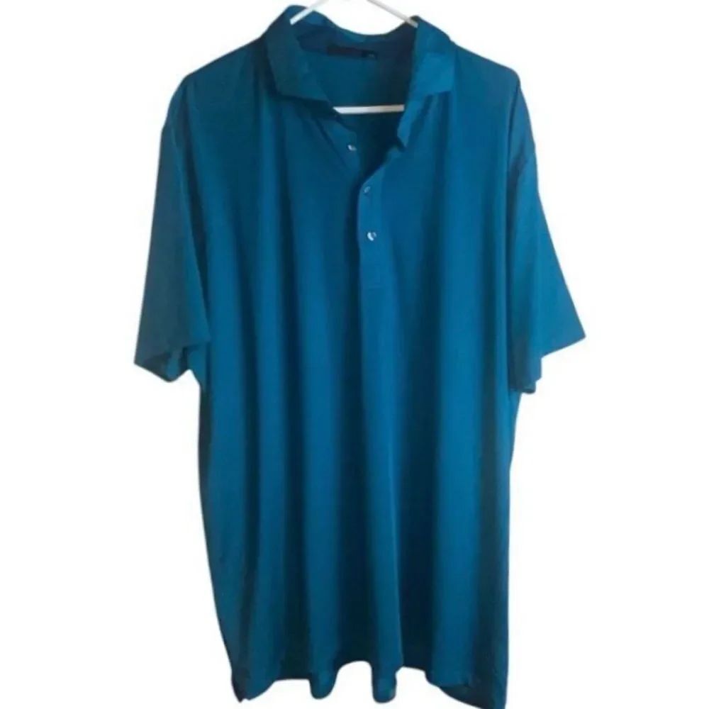 Greyson Polo Shirt Blue Relaxed Collared Sport Golf Wolf Men’s Size XXL